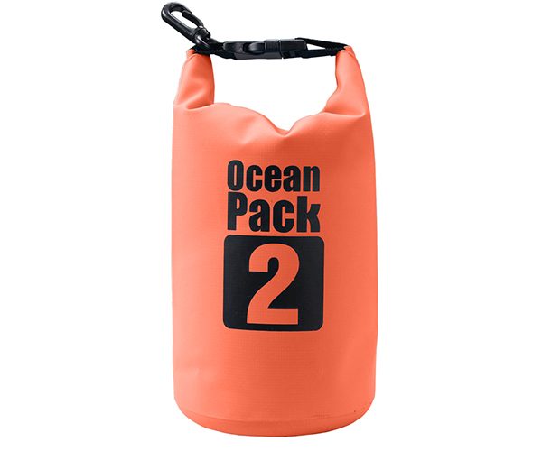 2L orange dry bag